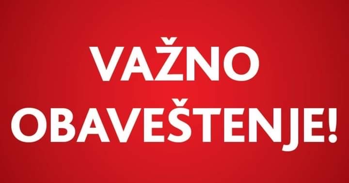 BROJ SLUŽBE HITNE MEDICINSKE POMOĆI 194 TRENUTNO NIJE U FUNKCIJI